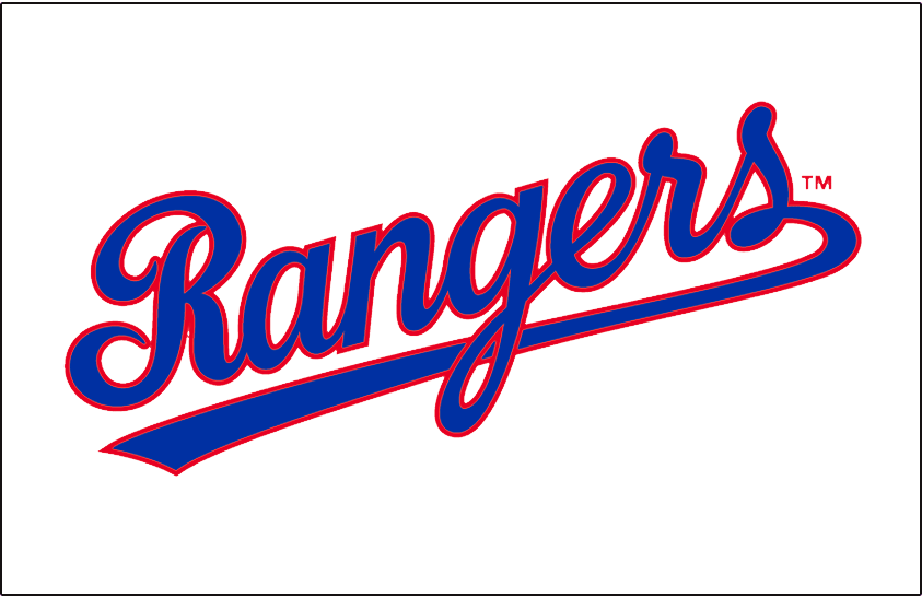 Texas Rangers 1984-1993 Jersey Logo iron on transfers for fabric version 2